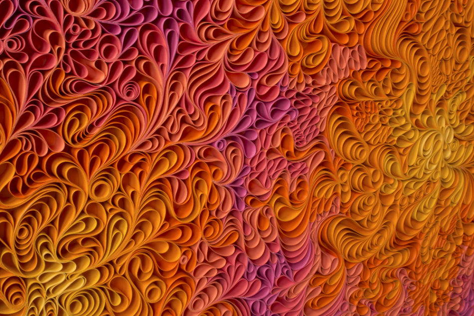 stallman, Original artwork, sculpture, seattle, jason hallman, stephen stum, orange, mid century, fire, warm color, hot pink artwork, art miami