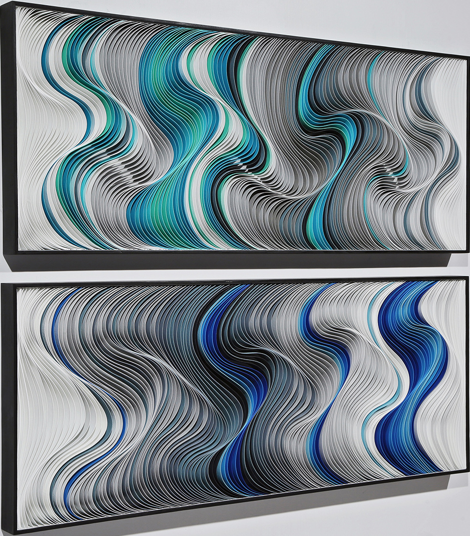 Sail Away, Blue and Teal I & II